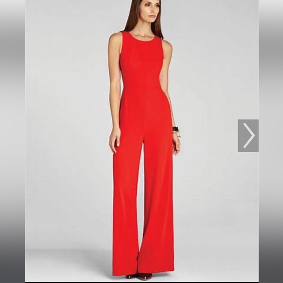 BCBGMaxAzria Pants - Gorgeous BCBG Max Adria “Jewel Red” Helena Jumpsuit EUC size 0